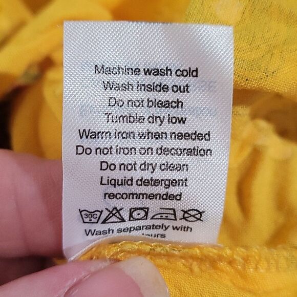 Sangria Kids Yellow Floral Embroidered Dress 14-15yrs - Picture 10 of 10